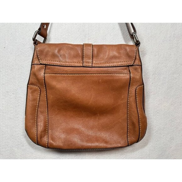 Fossil Gaby Crossbody Bag Metallic Bronze Leather Shoulder Messenger Bag Purse - Picture 4 of 12